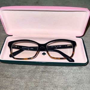 Kate Spade Eyeglasses Sharla 0EUT Black & Tortoise Horn Rim Frame 5314 1…